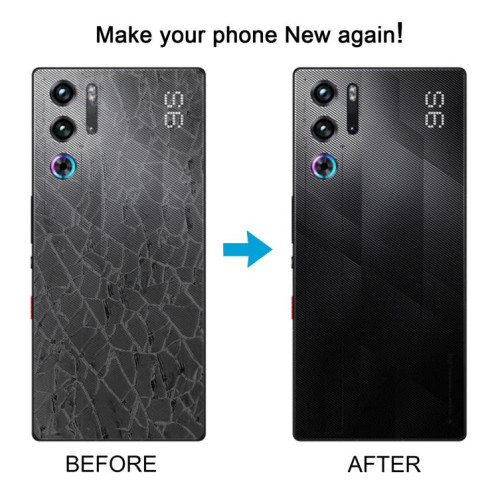 Coque arrière en verre d'origine pour ZTE Nubia RedMagic 9S Pro / 9S Pro+ avec cache d'objectif d'appareil photo (blanc) SH93WL756-07