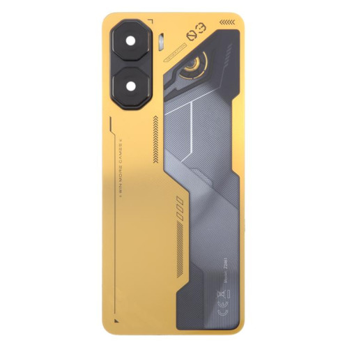 Cache arrière de batterie en plastique pour ZTE Nubia Neo 3 avec cache d'objectif d'appareil photo (doré) SH96JL1597-07