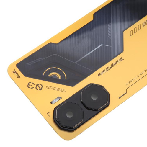 Cache arrière de batterie en plastique pour ZTE Nubia Neo 3 avec cache d'objectif d'appareil photo (doré) SH96JL1597-07