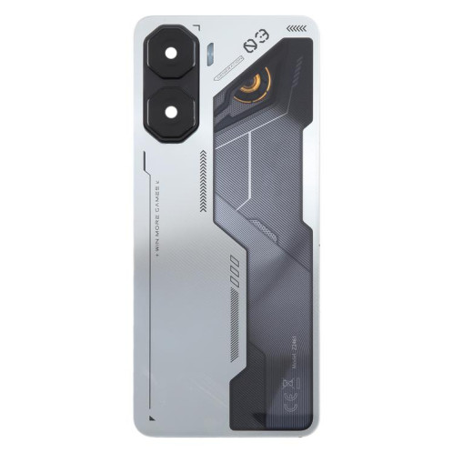 Cache arrière de batterie en plastique pour ZTE Nubia Neo 3 avec cache d'objectif d'appareil photo (argent) SH96SL444-07