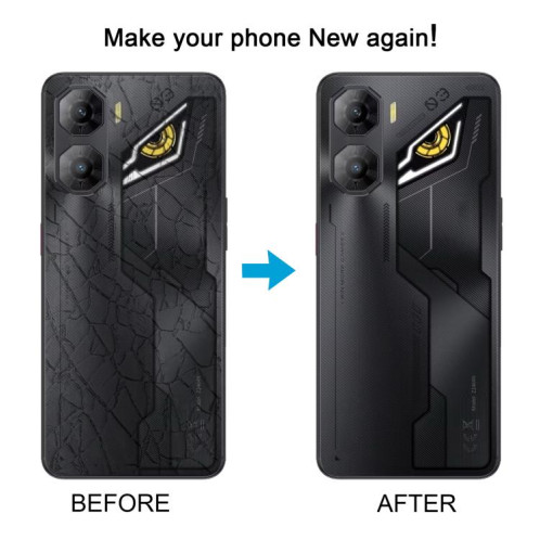 Cache arrière de batterie en plastique pour ZTE Nubia Neo 3 avec cache d'objectif d'appareil photo (doré) SH96JL1597-07