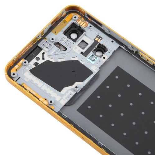 Cache arrière de batterie en plastique pour ZTE Nubia Neo 3 avec cadre central et cache d'objectif d'appareil photo (doré) SH98JL1378-07