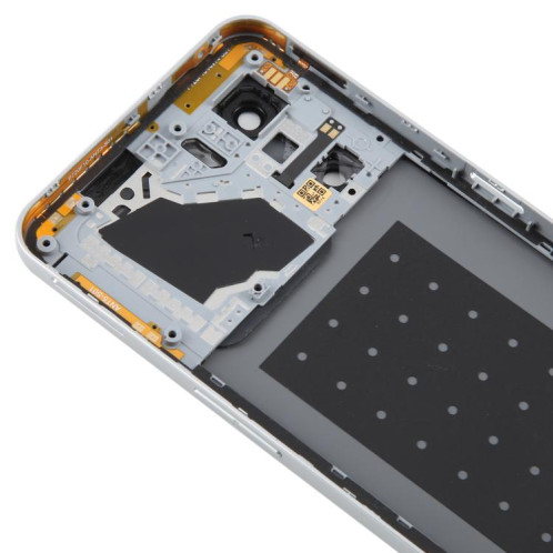 Cache arrière de batterie en plastique pour ZTE Nubia Neo 3 avec cadre central et cache d'objectif d'appareil photo (argent) SH98SL946-07