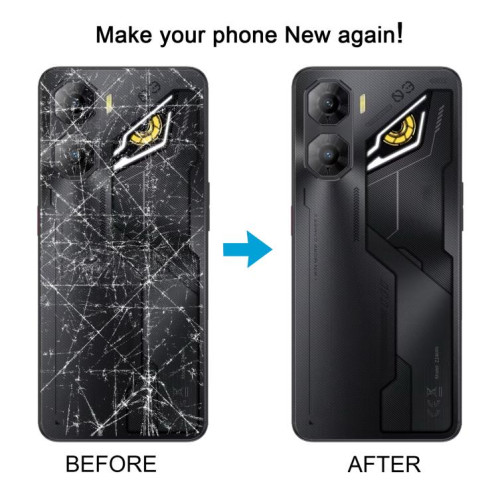 Cache arrière de batterie en plastique pour ZTE Nubia Neo 3 avec cadre central et cache d'objectif d'appareil photo (doré) SH98JL1378-07