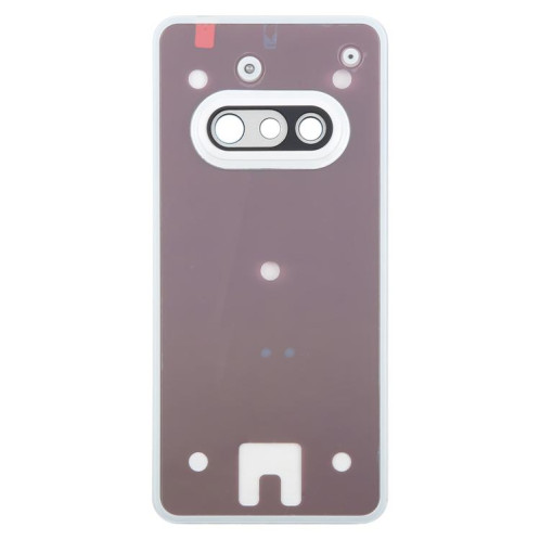 Coque arrière en verre avec cadre pour appareil photo pour téléphone For Nothing Phone 3a A059 (blanc) SH01WL229-07
