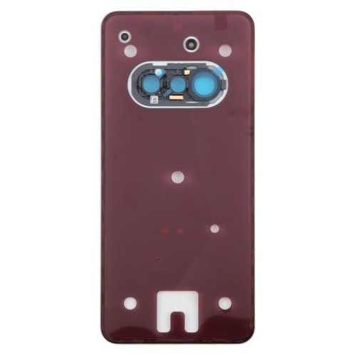 Coque arrière en verre avec cadre pour appareil photo pour téléphone For Nothing Phone 3a A059 (blanc) SH01WL229-07
