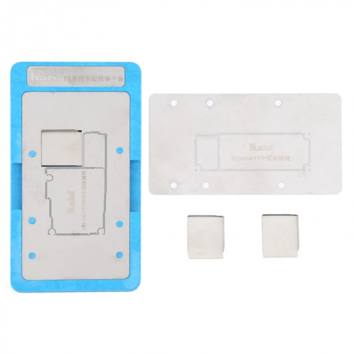 Kaisi carte mère de la couche intermédiaire BGA Reballing Stencil Plant Tin Platform pour iPhone 11/11 Pro SK003185-06