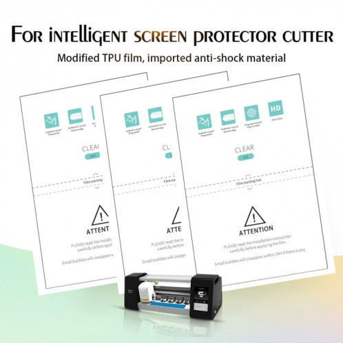 50 PCS F0005 HD TPU (Domestique) Fournitures de film souple pour protecteur Cutter SH0097626-08