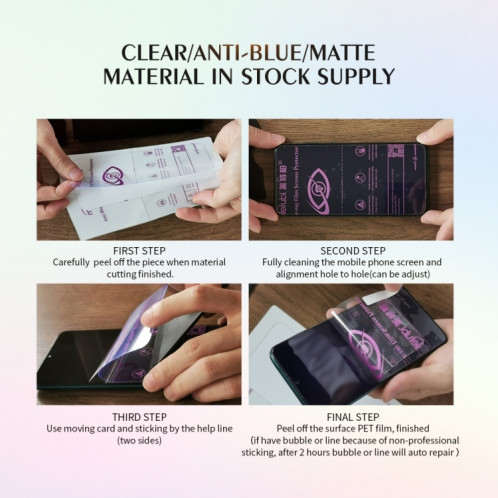 50 PCS F0007 HD TPU Tablet Soft Film Fournitures pour Protector Cutter SH0099865-08