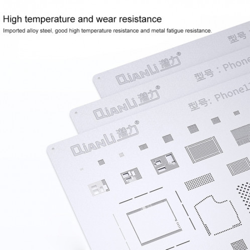 Qianli Bunmblebee pochoirs BGA Reballing Planting Tin Plate pour iPhone 6s / 6s Plus SQ017766-013