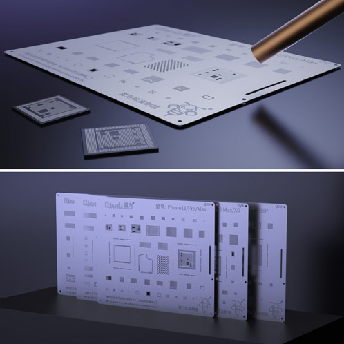 Qianli Bunmblebee Stencils BGA Reballing Planting Tin Plate pour iPhone 7/7 Plus SQ01791873-013
