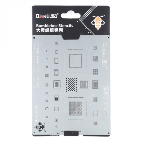 Qianli Bunmblebee Stencils BGA Reballing Planting Tin Plate pour iPhone 7/7 Plus SQ01791873-013