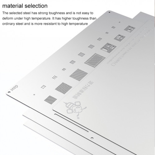 Qianli Bunmblebee pochoirs BGA Reballing Planting Tin Plate pour iPhone X / 8/8 Plus SQ0180643-013