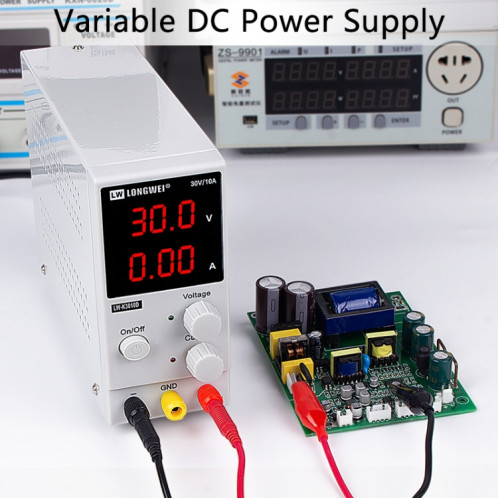 K3010D 30V 10A DC Commutation Alimentation Régulée Régulateur de Tension de Réparation de Téléphone (Prise UE) SH46EU950-07