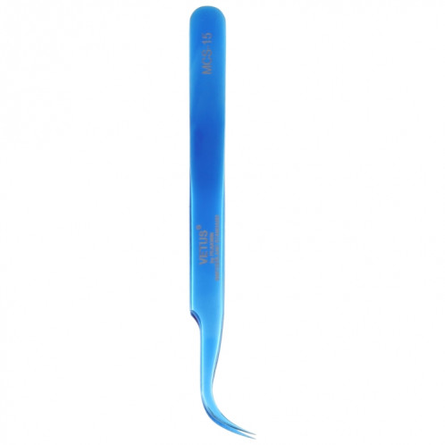 Pince à épiler incurvée bleu vif Vetus MCS-15 SV02931454-08