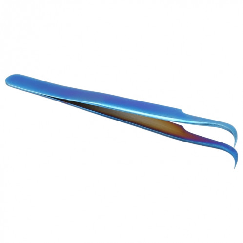 Pince à épiler incurvée bleu vif Vetus MCS-15 SV02931454-08