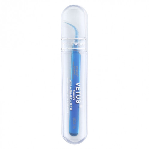 Pince à épiler incurvée bleu vif Vetus MCS-15 SV02931454-08