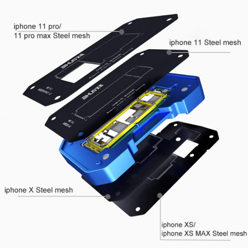 AIXUN FT06 Pro 6 en 1 plate-forme de reballage d'impression PCB pour iPX-iP11 Pro Max SH0295737-016