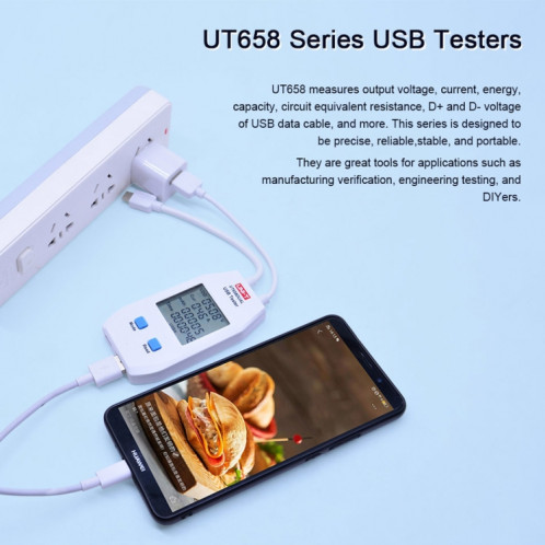 Testeur d'ampèremètre voltmètre USB UNI-T SH030525-012