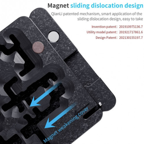 QIANLI 4 sur 1 plate-forme de replacement de cadre moyen pour iPhone 12/12 PRO / 12 MINI / 12 PRO Max SQ03781396-08
