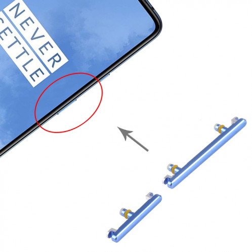 Pour le bouton d'alimentation et le bouton de contrôle du volume OnePlus 7T (bleu) SH383L1191-04