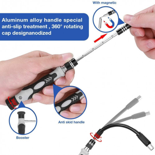 Kit de tournevis magnétique de précision 122 en 1 SH03871915-08