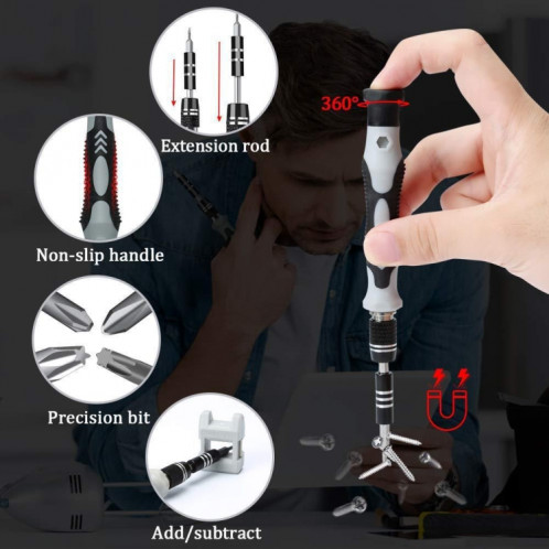 Kit de tournevis magnétique de précision 122 en 1 SH03871915-08