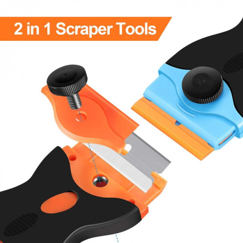 Outil de nettoyage pour raclette à colle à double tête (orange) SH426E163-08