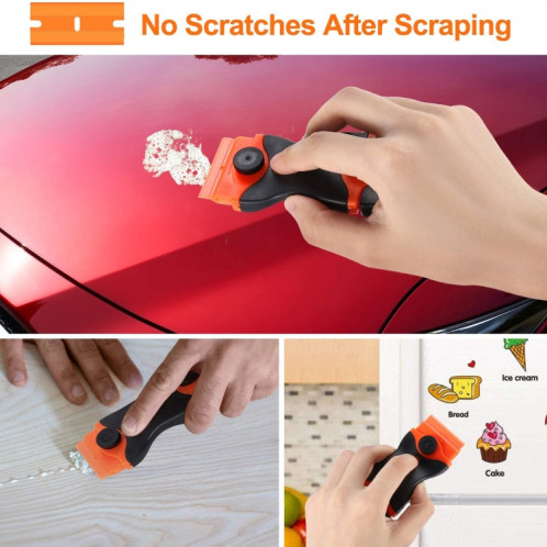 Outil de nettoyage pour raclette à colle à double tête (orange) SH426E163-08