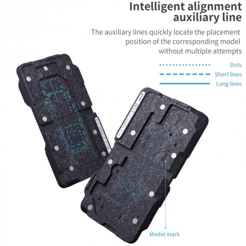 QIANLI 10 sur 1 plate-forme de replacement de cadre moyen pour iPhone X / XS / XS Max / 11/11 PRO / 11 PRO Max / 12/12 PRO / 12 MINI / 12 PRO Max SQ04271754-09
