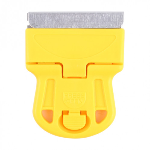 Remover de colle Squeegee Sticker Cleaner Clean Handin de poignée en plastique (jaune) SH442Y53-06