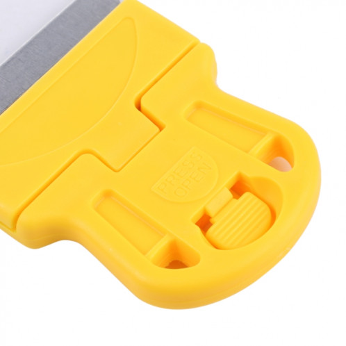 Remover de colle Squeegee Sticker Cleaner Clean Handin de poignée en plastique (jaune) SH442Y53-06