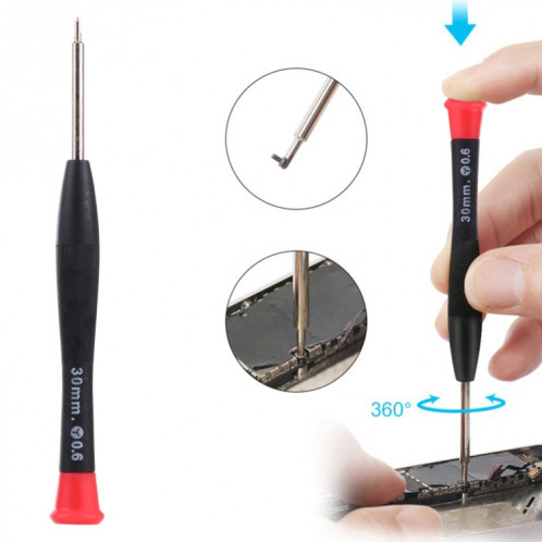 Tournevis de réparation de téléphone mobile JIAFA, Taille: Y0.6 (rouge) SJ443R1017-07