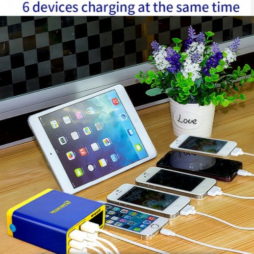 Mécanicien ICHARGE 6M QC 3.0 USB Smart Charger Support Fast Sharging avec LCD, Fiche EU SM04691222-07