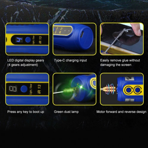 Mécanicien IR13 Rechargeable ECA Speed Speed Speed Tool Supprimer Tool SM047193-07
