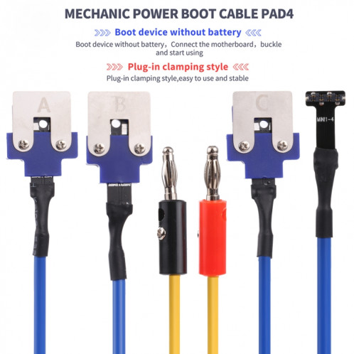 Câble de test d'alimentation à courant continu Pad4 DC pour la série iPad SM04741809-07