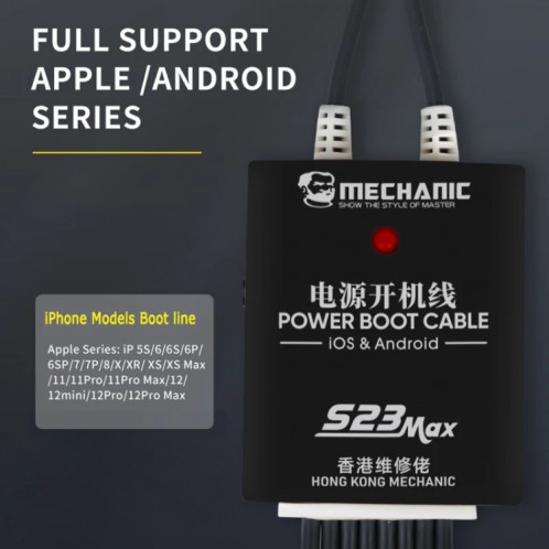 Câble de test d'alimentation MACH S23 Max pour Android / iOS SM0475586-07