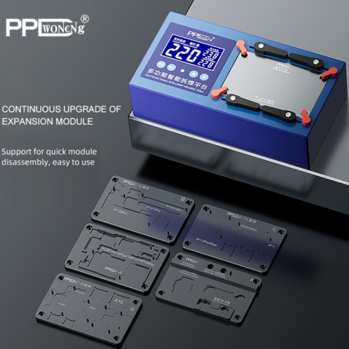 Plate-forme de dessoudage intelligente multifonctionnelle PPD pour iPhone 11 à 14 Pro Max SH0499474-06