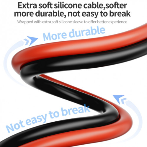 Câble d'alimentation en silicone QianLi pour les séries iPhone 11 à 14 SQ05041213-06