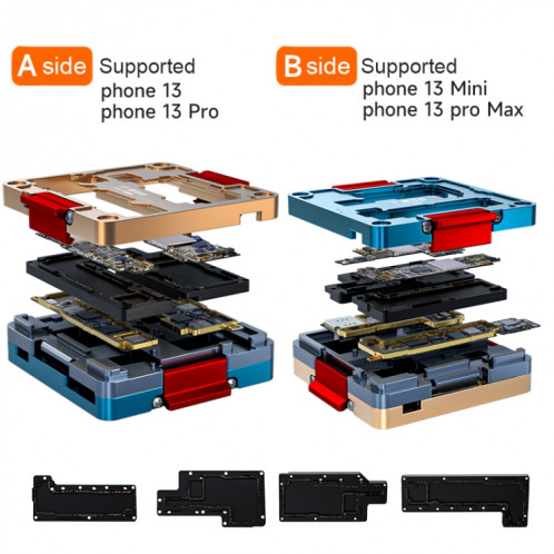 Fix-13 Cadre de test de test de test de la carte mère Stand Stand pour iPhone 13/13 Mini / 13 PRO / 13 PRO Max SH05161412-07