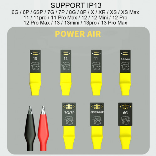 Mécanicien Power Air Power Câble de démarrage Cordon d'alimentation pour iPhone 6-13 Pro Max SM05171613-07