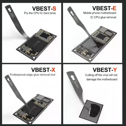 Meilleur BST-69A + puce CPU Retirez les outils de colle diy couteau SB05391751-07
