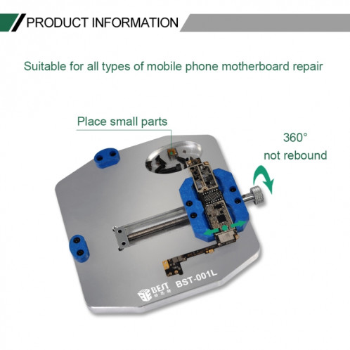 Meilleur BST-001L ALLIME ALLIAGE ALLIAGE UNIVERSEUR UNIFICATION PCB IC CHIP HOLDER FIXAT SB05521558-08