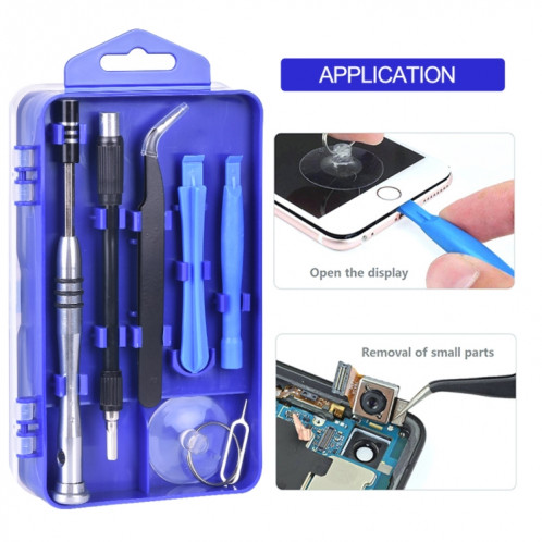 Kit d'outils de réparation de tournevis à manche en métal 115 en 1 SH06231554-09