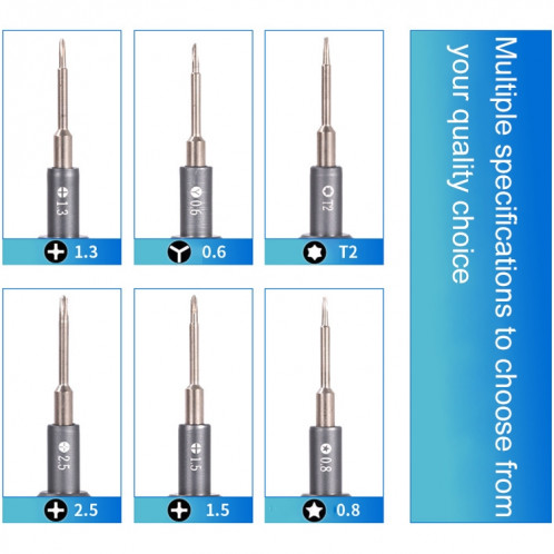 Tournevis de précision H006 6 en 1 haute dureté SH0640118-011