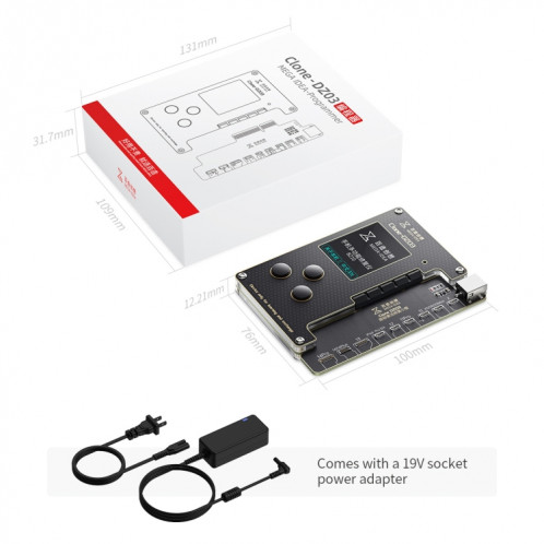MEGA-IDEA Clone DZ03 Programmeur matriciel d'activation de batterie et d'identification de visage pour iPhone 8-14 Pro Max, prise : US SH648A608-013