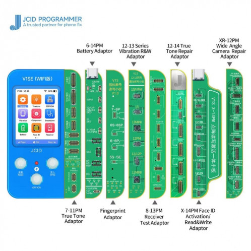 Adaptateur de carte de test de récepteur de réparation de test JC V1SE pour iPhone 8-13 Pro Max SJ71831803-07