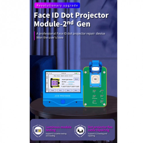 JC F2 Dot Matrix Module Test 2nd Gen pour iPhone X ~ 12 Series SJ8010978-011