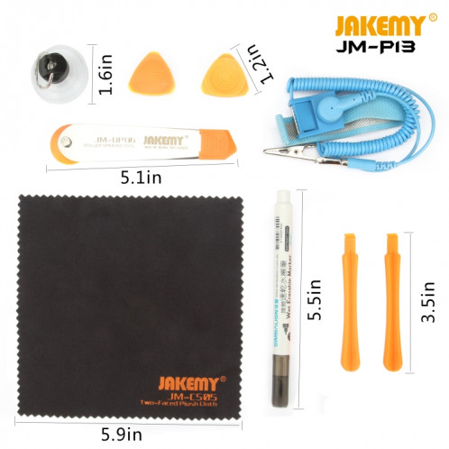 JAKEMY JM-P13 Kit d'outils de tournevis de réparation professionnel 54 en 1 SJ9624111-06