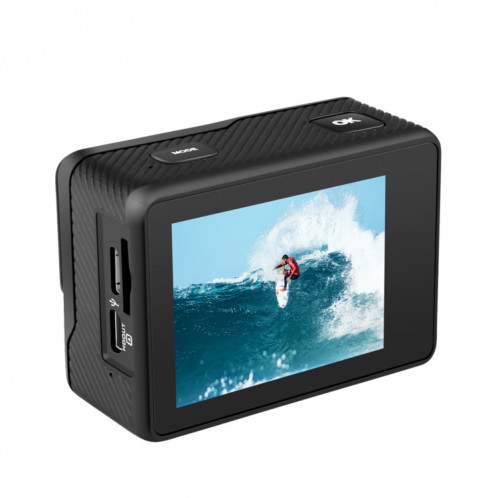 C1 double écran 2,0 pouces + écran 1,3 pouces Caméscope avec caméra d'action sport WiFi 4K anti-secousse avec boîtier étanche, Allwinner V316, grand angle 170 degrés (noir) SH064B939-012